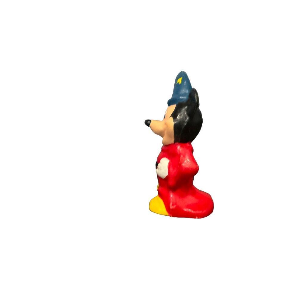 Disney Mickey Mouse Fantasia Wizard Magician w Candle 2" Figure PVC - Picture 2 of 4